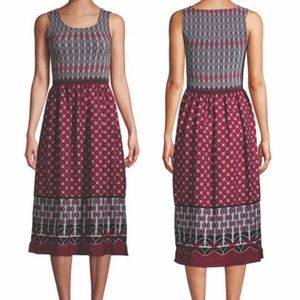 Max Studio_ Smocked Sleeveless A-Line Dress_ L